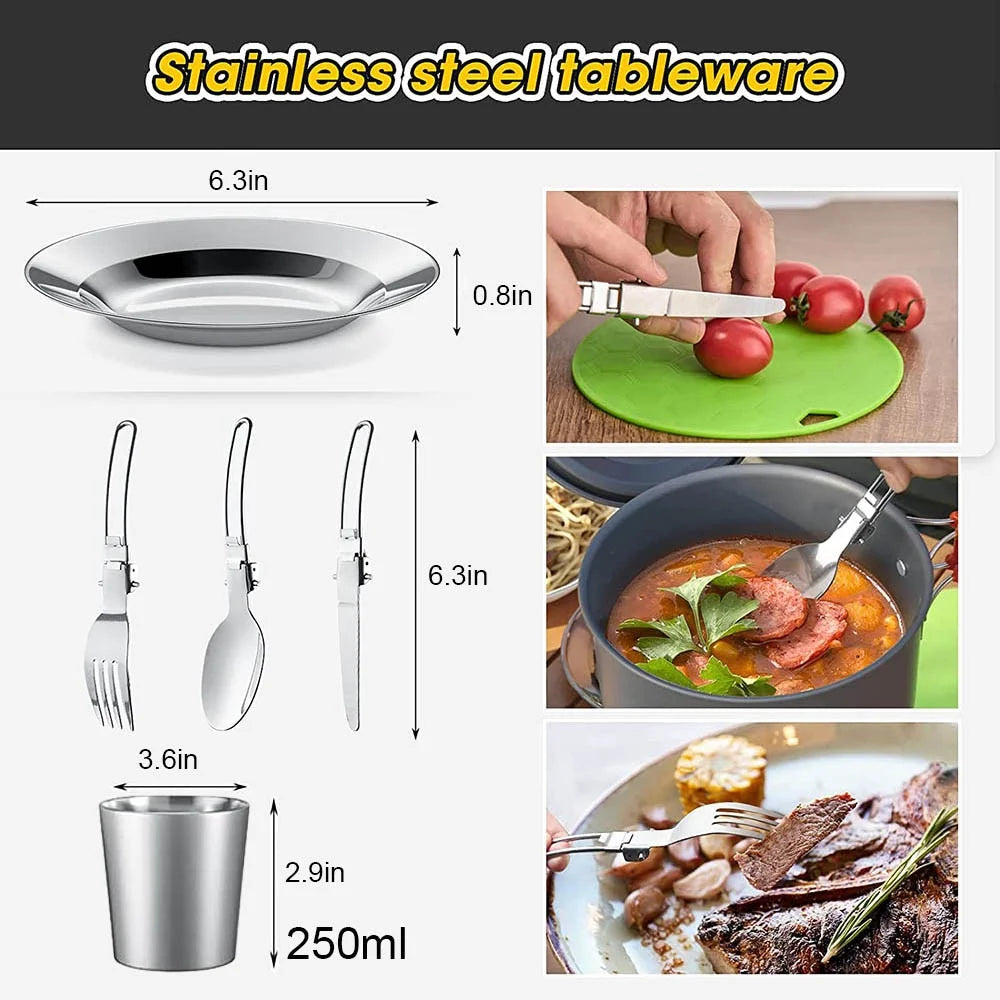 Camping Cookware Set (Non-stick)